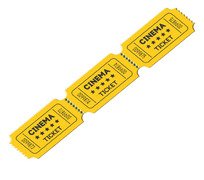 Mynds Brand Movie Ticket Vintage Retro Style